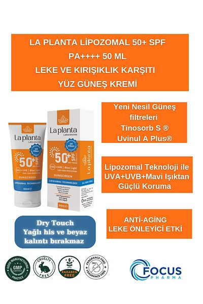 LA PLANTA 50 ml Liposomal SPF 50 Pa - Anti Pigmentation Sunscreen