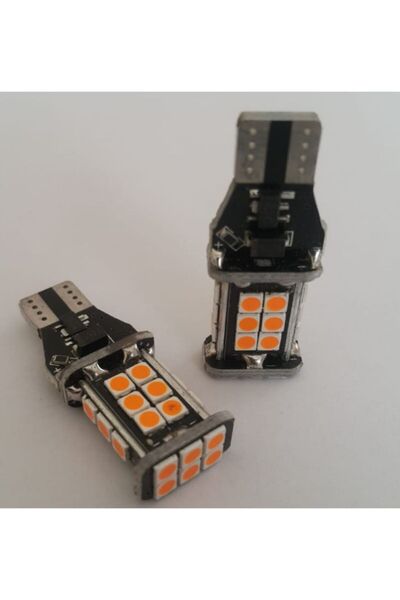FEMEX Fmx W16w Dipsiz T15 Turuncu Led Ampül (2 Adet)