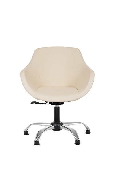 MARKAELZ Krom Metal Ayaklı Ofis Çocuk Odası Çalışma Sandalyesi (ayarlanilabil...