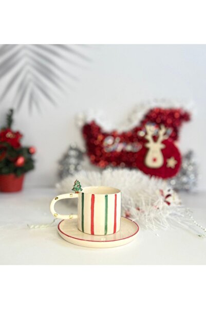 Xhoie Ceramics New Year's Pine 2 Cups
