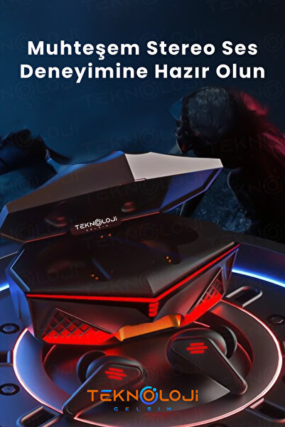 Teknoloji Gelsin Işıklı Kablosuz Bluetooth Kulaklık Oyuncu Kulaklığı Rgb Profesyonel Ses Kalitesi