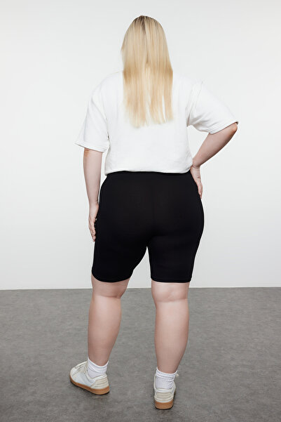 Trendyol Curve Plus Size Black-Anthracite Knitted Leggings 2 Pack - Tbbss24Bv00003