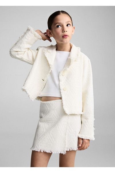 MANGO Kids Ecru Jacket for Kids