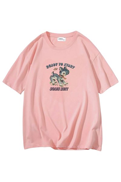 Carpe Μπλουζάκι ροζ Oversize