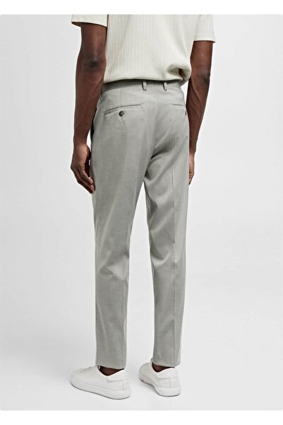 MANGO Man Süper slim fit streç kumaştan kumaş pantolon