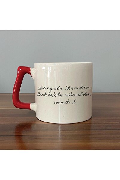 Kırtasiye Ofisi كوب مطبوع عليه "Lover Myself Let The Others Be Perfect" بمقبض...