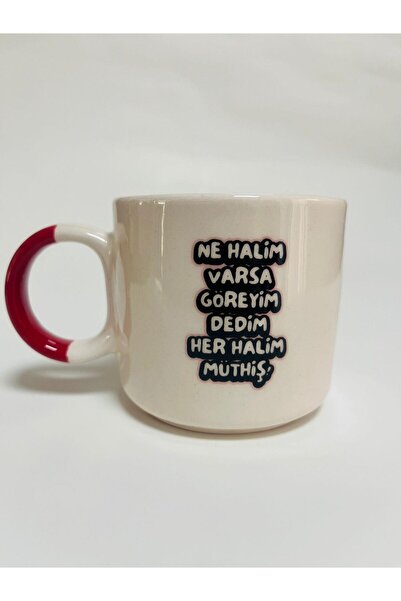 Kırtasiye Ofisi Ne Halim Varsa Göreyim Dedim Her Halim Müthiş Baskılı Kırmızı...