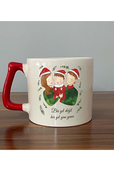 Kırtasiye Ofisi ليس سنة واحدة، كل عام، كوب D للعام الجديد مطبوع عليه عائلة جن...