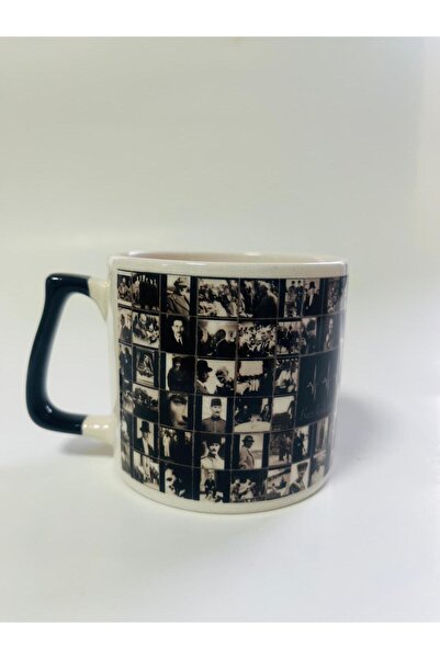 Kırtasiye Ofisi Some Heartbeats Are Felt Until the End Printed Black D Mug