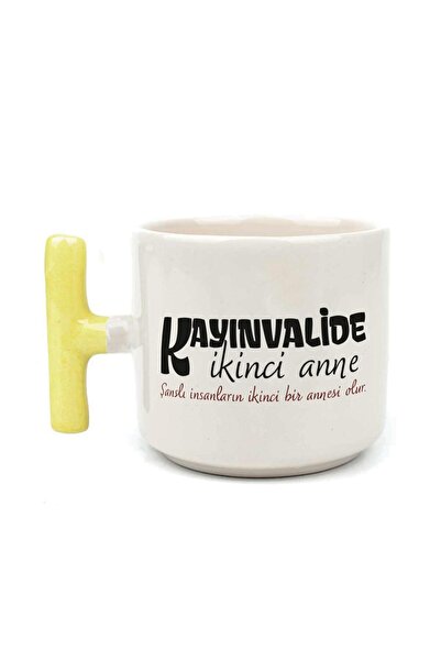 Kırtasiye Ofisi كوب T بمقبض أصفر مطبوع للأم الثانية