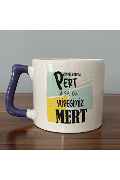 Kırtasiye Ofisi Although Our Livers Are Pert, Our Hearts Are Mert Printed Pur...