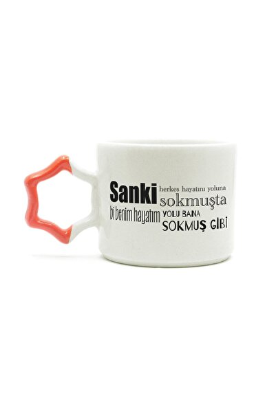 Kırtasiye Ofisi Sanki Herkes Hayatını Yoluna Sokmuşta Baskılı Turuncu Kulplu ...