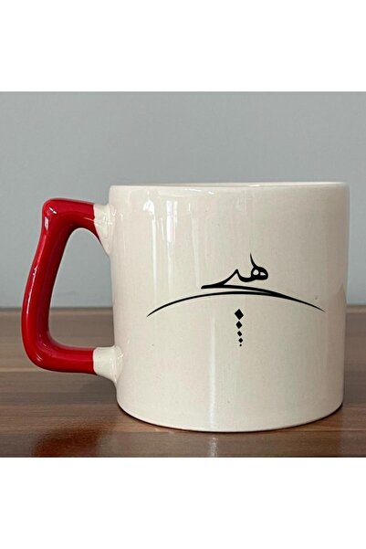 Kırtasiye Ofisi كوب D مطبوع عليه رمز الأبد بمقبض أحمر