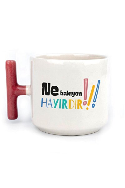 Kırtasiye Ofisi كوب تي شيرت مطبوع بمقبض أحمر