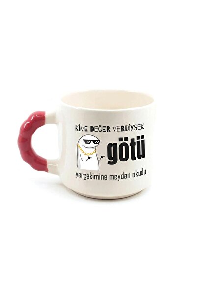 Kırtasiye Ofisi كوب مطرز بالخرز باللون الأحمر مع طباعة الحمار والجاذبية إذا أ...