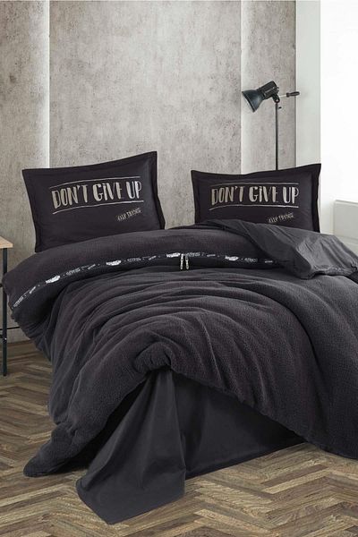 Zeynep Tekstil Set cuvertură de pilota Clasy Welsoft - 100% bumbac, single, Life Is