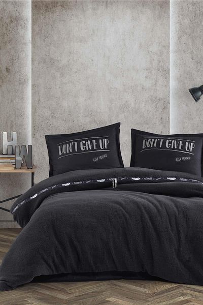Zeynep Tekstil Set cuvertură de pilota Clasy Welsoft - 100% bumbac, single, Life Is