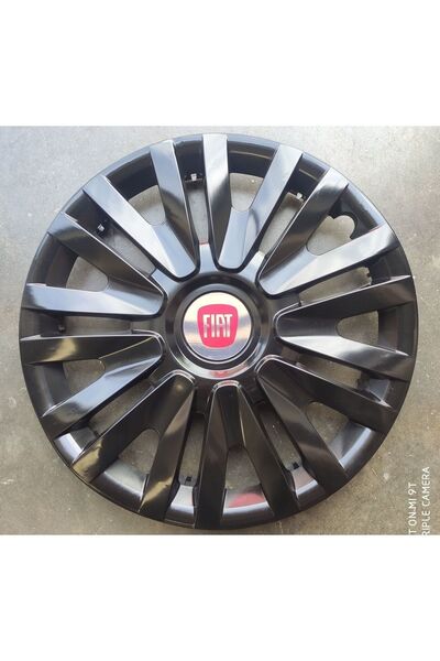 AK JANT Fiat Siena Parlak Siyah 14 Inc Kırılmaz Jant Kapağı 4 Adet