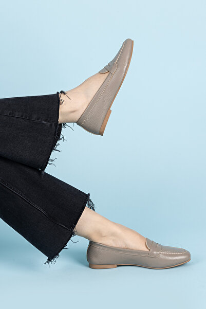 Getcho Horje Women's Genuine Leather Mink Babet Shoes