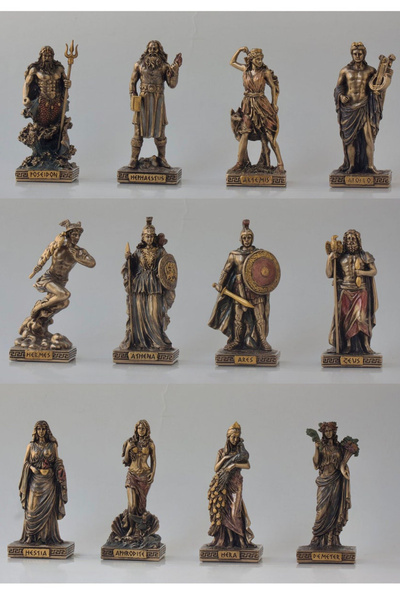 Veronese 12li Yunan Tanrıları Heykeli Figürü