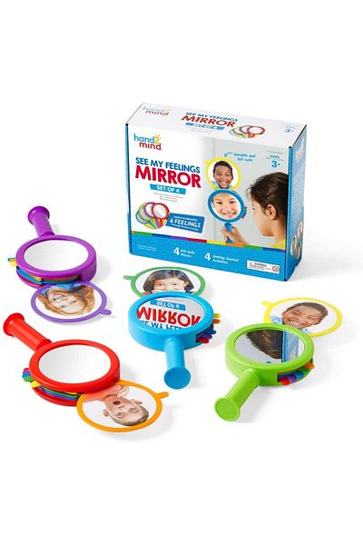 Learning Resources LR-SEE MY FEELINGS MIRROR (SET OF 4)