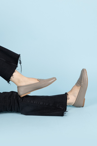 Getcho Horje Women's Genuine Leather Mink Babet Shoes