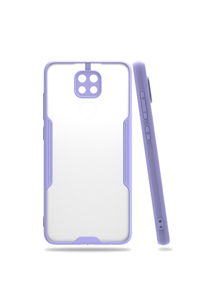 Nettech Xiaomi Redmi Note 9 Uyumlu Platin Seri Arka Koruma Kılıf - Lila