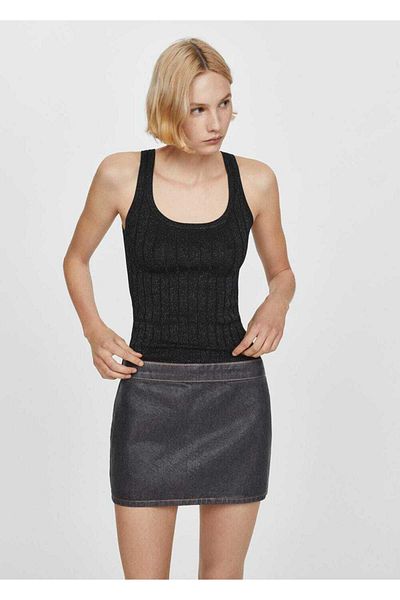 MANGO Woman Lureks Rib Blouse