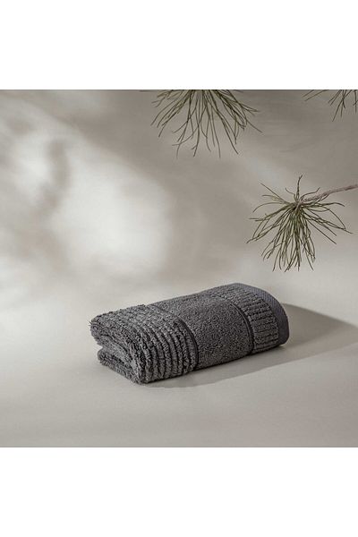 Green Black Anthracite Hand Towel