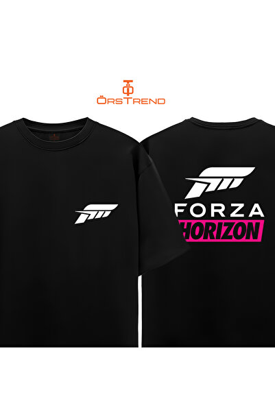 ÖRSTREND تي شيرت فورزا هورايزون كبير الحجم مطبوع