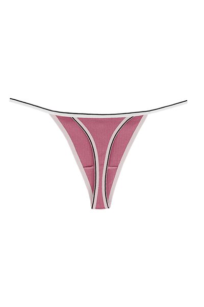 Dominant Pachet de 5 tanga cu nervuri din bumbac pentru femei