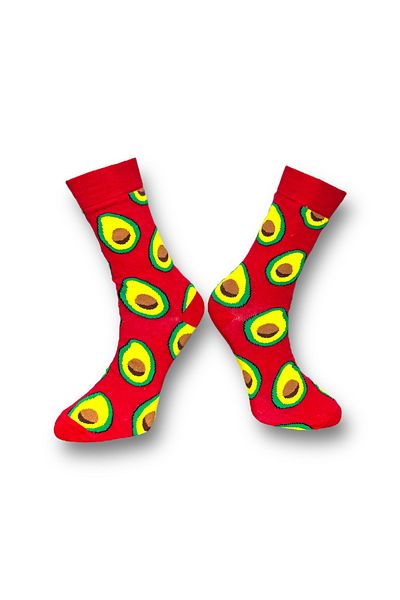 Mevo Avocado Patterned Unisex Socks