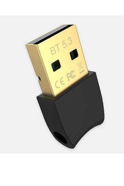 alfalink محول بلوتوث V5.3 Mini Dongle - لاسلكي بطول 20 مترًا، يدعم الأجهزة المتعددة