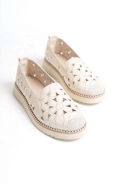 MARSEDO Pantofi de balerină Paulo, cu model de flori, cu toc plat