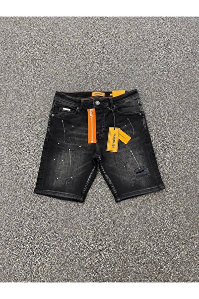 btstilist Black Denim Short