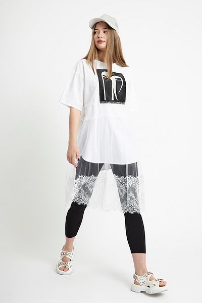 VERDA Tunic - Tulle Detailed
