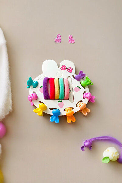 AYMETA Σετ αγκράφα και λαστιχένια αγκράφα για παιδιά μικροσκοπικό κουνέλι