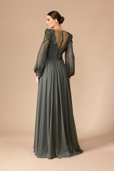 Kenzel Long Sleeve Transparent Dress