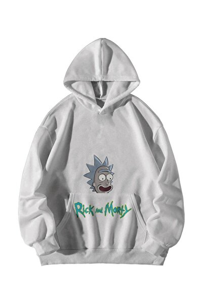 Garalio Rick Morty cu imprimeu cu glugă Swea tricou - Buzunar cangur, disponi...