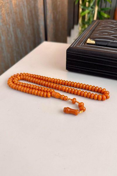 dergah tesbih 99 Pieces Hand Work - Squeezed Amber Prayer Rosary