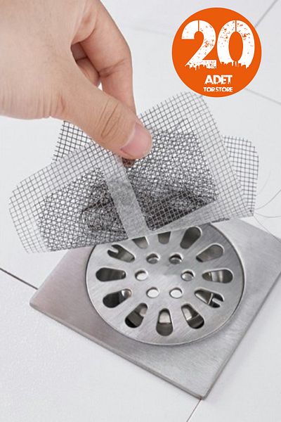 Tor Store Kit de reparații pentru sită pentru baie și balcon de 20 - perdea din tul, sită de scurgere, etc. (10x10 cm)