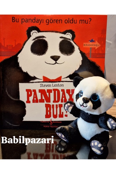 TÜRKİYE İŞ BANKASI KÜLTÜR YAYINLARI Pandayı Bul- Panda Peluş Set (15cM)