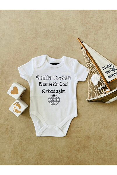 Canım Teyzem Benim En Cool Arkadaşım - Özel Tasarım Bebek Body/Zıbın