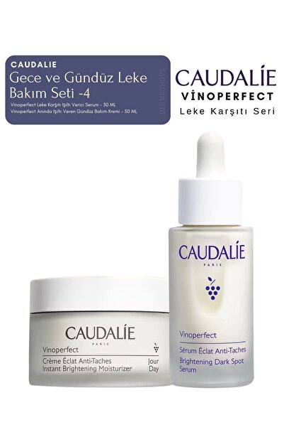 Caudalie Vinoperfect Leke Bakım Seti -4 | Gündüz KREMİ & SERUM Orijinal Boy