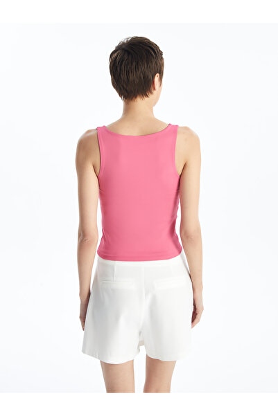 LC Waikiki Lcw Women's Heart Collar Plain Tank Top