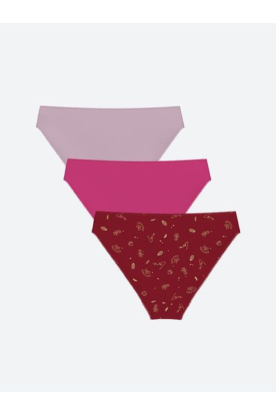 LC Waikiki Packung mit 3 gemusterten Bikini-Höschen