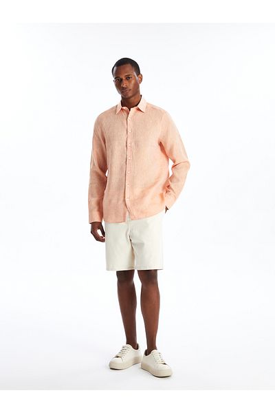 LC Waikiki Leinenhemd für Herren - Regular Fit, Langarm