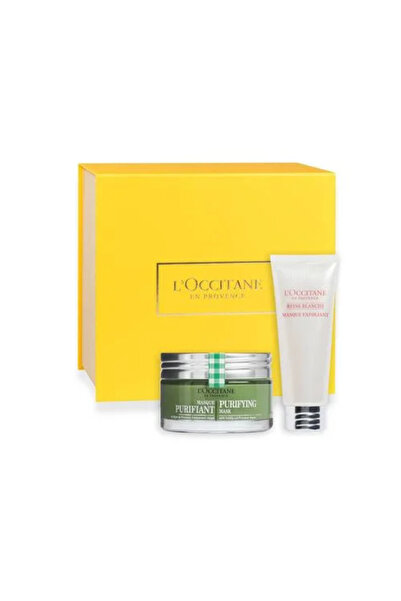 L'Occitane Reine Blanche Aydınlatıcı Yüz Peelingi & Arındırıcı Maske İkilisi 75ml + 75ml