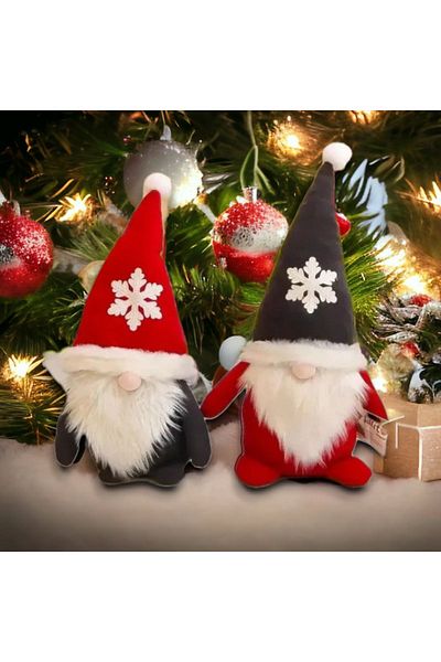 Mellito Toyzz Set of Two 45 Cm Elf Gnomes Plush Toy Home Decor and Accessory Christmas Water