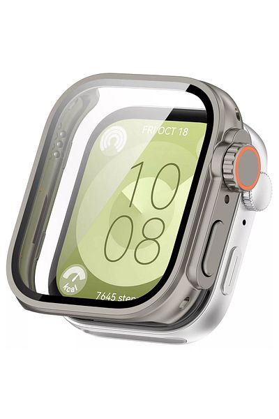 Nezih Case محول حافظة Huawei Watch Fit 3 - 49 ملم لساعة Apple Watch Ultra مع واقي شاشة